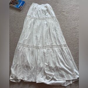 Long White Mi Ami Skirt